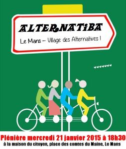 Affiche de la plénière du 21.01.15