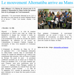 Article Maine Libre